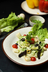 Ceasar salad bowl Cesar salad Caesar salad plate