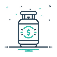 Mix icon for gas price