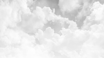White cloudy sky for background. Vector  illustration