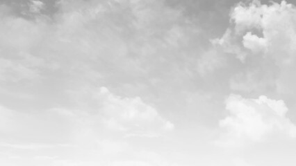 Cloudy sky with heavy clouds in a bad weather. White sky background. Vector 