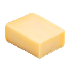 Single block of cheese close up