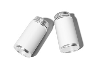 Vitamin Supplement Bottles Mockup