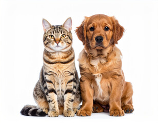 Adorable Kitten and Puppy Friendship Concept