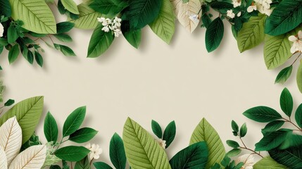 Lush greenery and floral beauty natural setting high-quality image