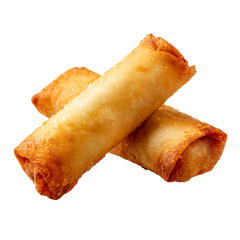 Delicious Spring Rolls on Transparent Background A Culinary Delight
