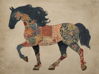 浮世絵（Ukiyoe）／馬	