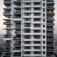 Minimalist apartment hallway with wood floor and modern design
Modern home architecture featuring staircase with sleek lines