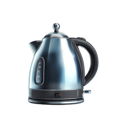 Modern Electric Kettle, Stainless Steel Design, Kitchen Appliance, Steam, Hot Water, Home, Device, Technology stock image