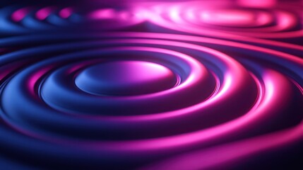 Abstract 3D rings, vibrant colors, depth effect, digital art, background