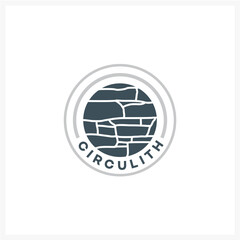 ChatGPT said:

Circular stone wall pattern logo design with modern typography