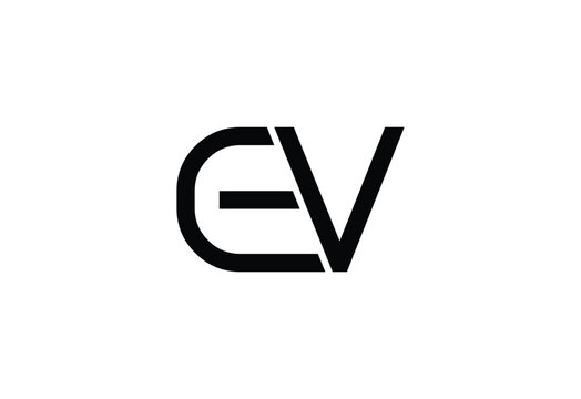 EV Minimalist and Clean Logo Design for Modern Brands.