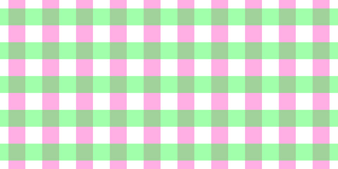Aesthetic green and pink plaid seamless pattern background illustration