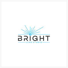 Bright Lens Studio Modern Logo Design