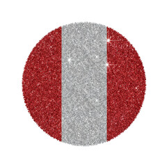 Glittering peruvian symbol against a void a national emblem radiating festive brilliance on