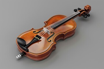 Fototapeta premium violin on white background