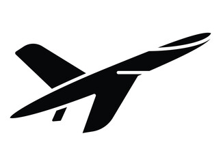 Sleek silhouette of a modern drone in flight against a plain background