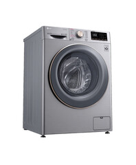 Modern silver and gray washing machine