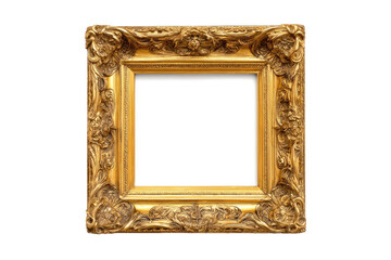 Gold ornate square picture frame