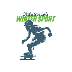 Palatazzoli logo design vector. Silhouette Palatazzoli Player Template Illustration