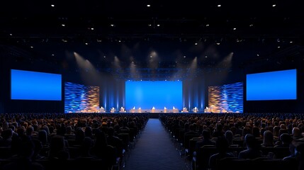 Spectacular Event Stage Design Immersive Lighting and Large Screens for Conferences and Shows