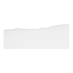 Torn paper edge isolated on transparent background