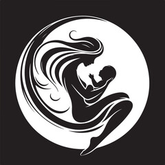 Abstract geometric shapes and lines design isolated on white background isolated on transparent background silhouette