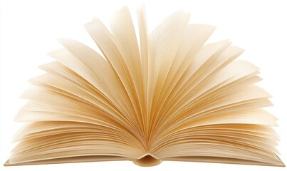 Open book, pages fanned wide