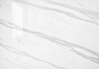 An elegant and luxurious white marble surface showcasing intricate light gray veins, creating a sophisticated and modern backdrop ideal for interior design and refined aesthetics.