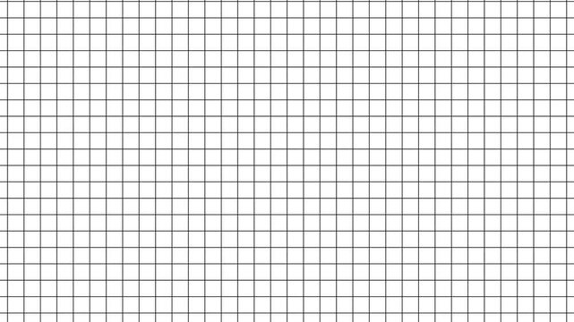 Seamless upward moving grid animation, black lines on white background, abstract geometric motion, minimal futuristic loop video for VJ, presentations, and modern design projects