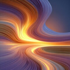 Abstract swirling waves of light and color, creating a luminous, almost fiery effect