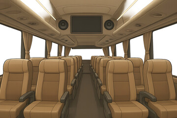 interior of a bus