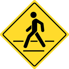 Pedestrian crossing sign,Pede...