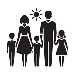 Family man and women grouping people avatar icon vector99