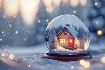 christmas tree in the snow