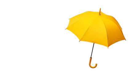 yellow umbrella Isolated transparent on white background