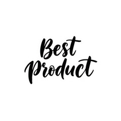 Fototapeta premium Best product script text isolated on transparent background