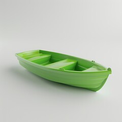 3d render of a green ship