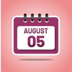 August 5 Creative Planner Illustration