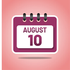 August 10 Classic Daily Planner Artwork