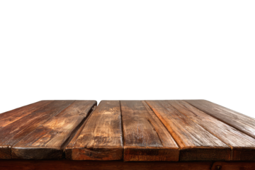 Rustic wooden table top, dark background