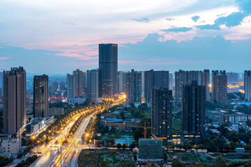 Obraz premium Overpasses in Xi'an, China
