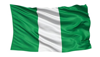 Obraz premium The National Flag of Nigeria
