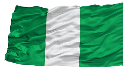 Obraz premium The National Flag of Nigeria