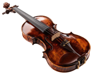Fine violin, rich wood grain