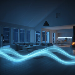Smart Home Devices Connected by Blue Light Waves
