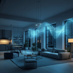 Smart Home Devices Connected by Blue Light Waves

