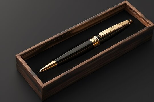 A 3D render of personalized office signature  pen 