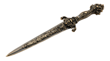 Ornate dagger, detailed handle