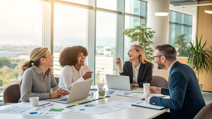 business team working together