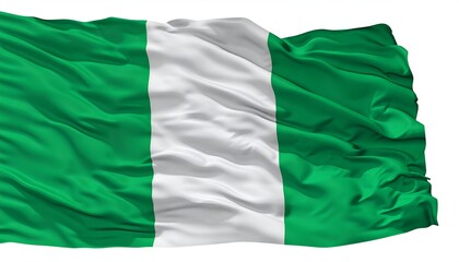 Obraz premium The National Flag of Nigeria